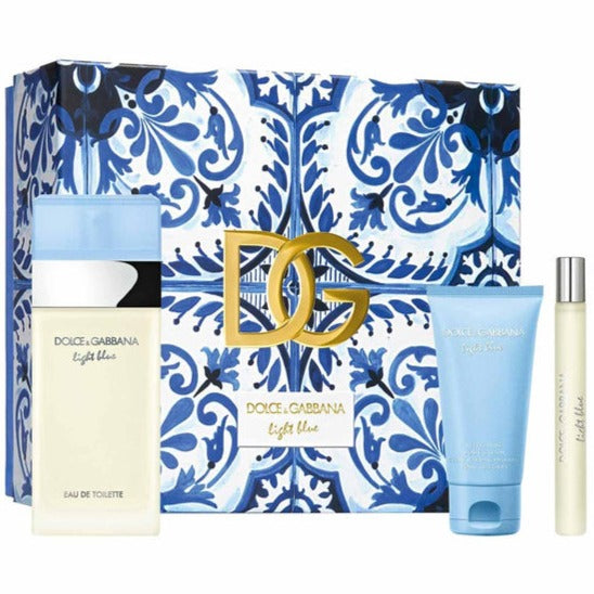 Dolce & Gabbana Light Blue for Women Travel / Gift 3pcs SET