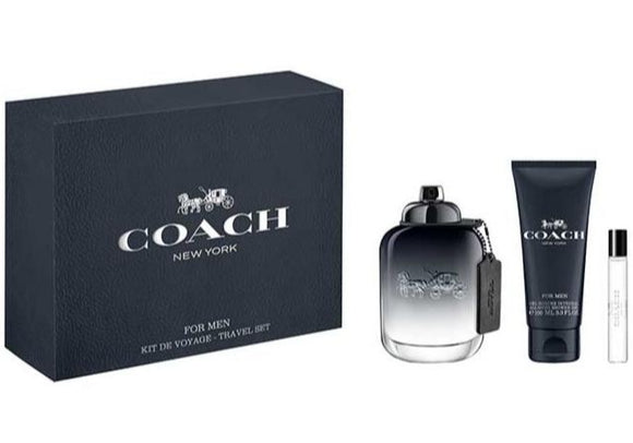 COACH New York For Men Travel / Gift Set 3pcs