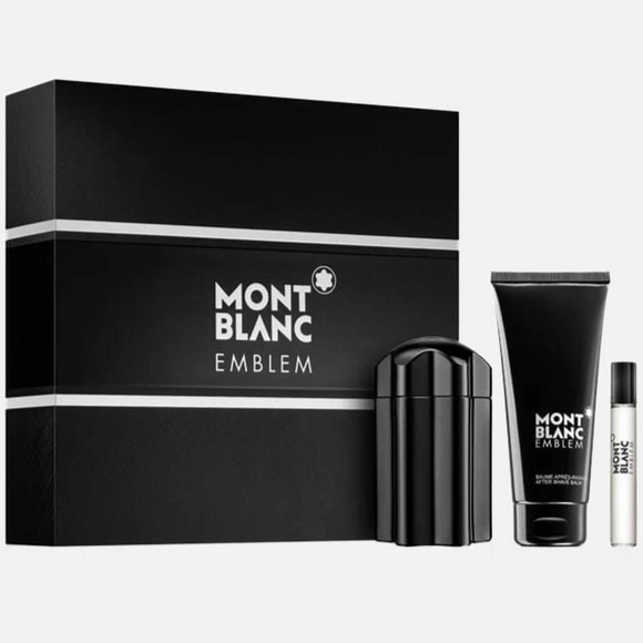 Montblanc Emblem For Men Travel / Gift Set 3pcs